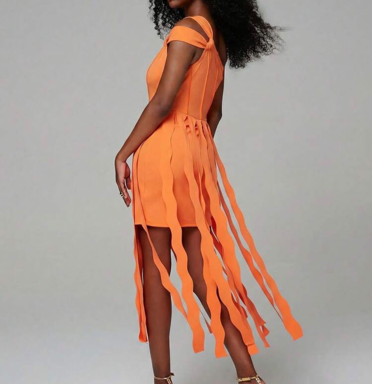 Fringe Bodycon Midi Dress