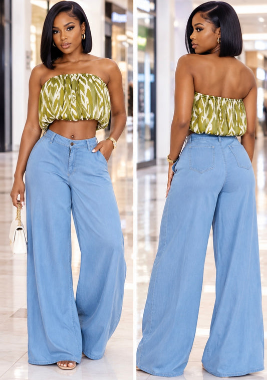 Satin Lined Tube Balloon Blouse