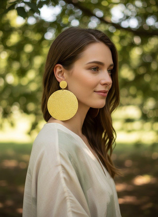 Extra Large Metal Earrings
