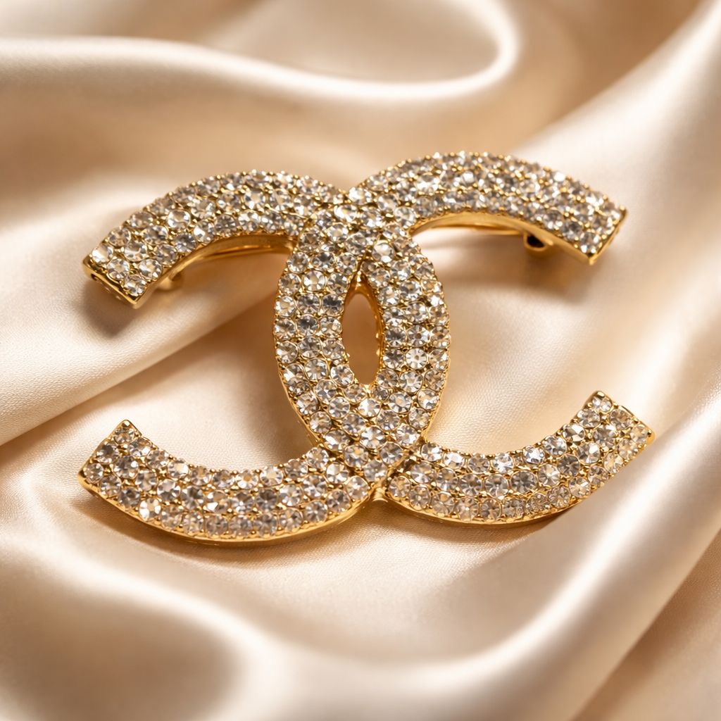 Chanel Rhinestone Brooches