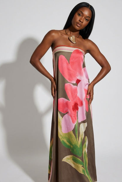 Angie Maxi Silk Dress