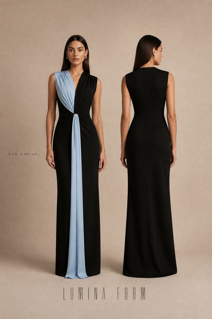Maxi Color Block Dress