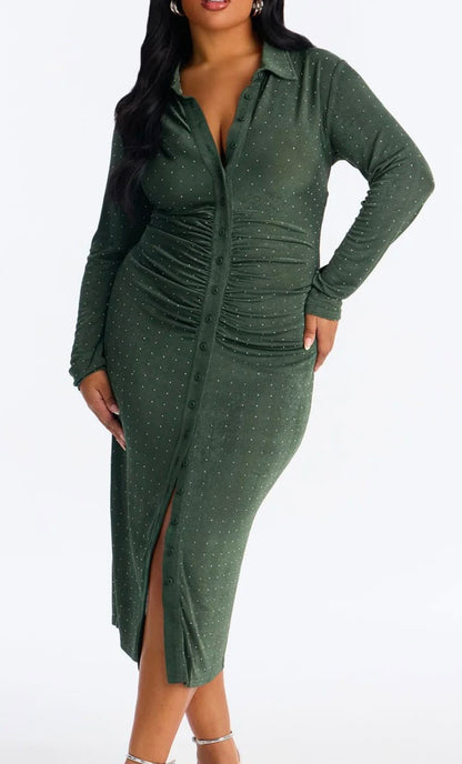 Rhinestone Body-con Dress
