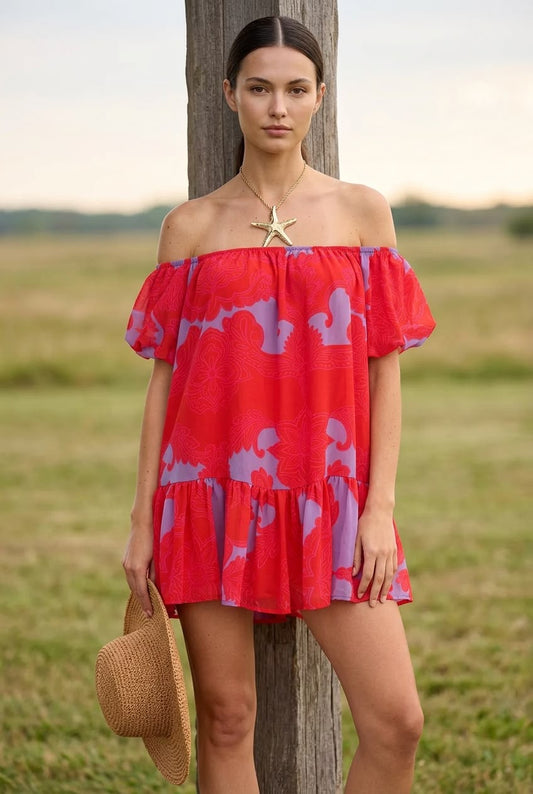 Off Shoulder Midi Dress