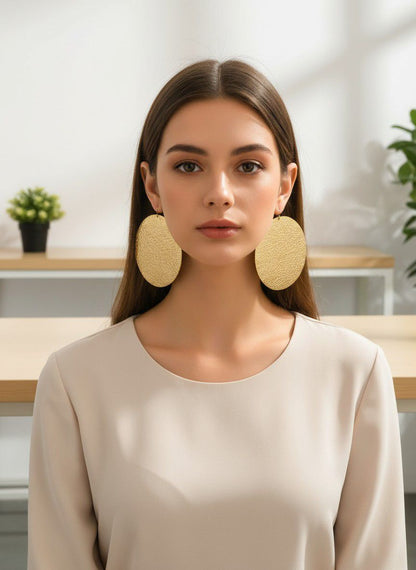 Extra Large Metal Earrings