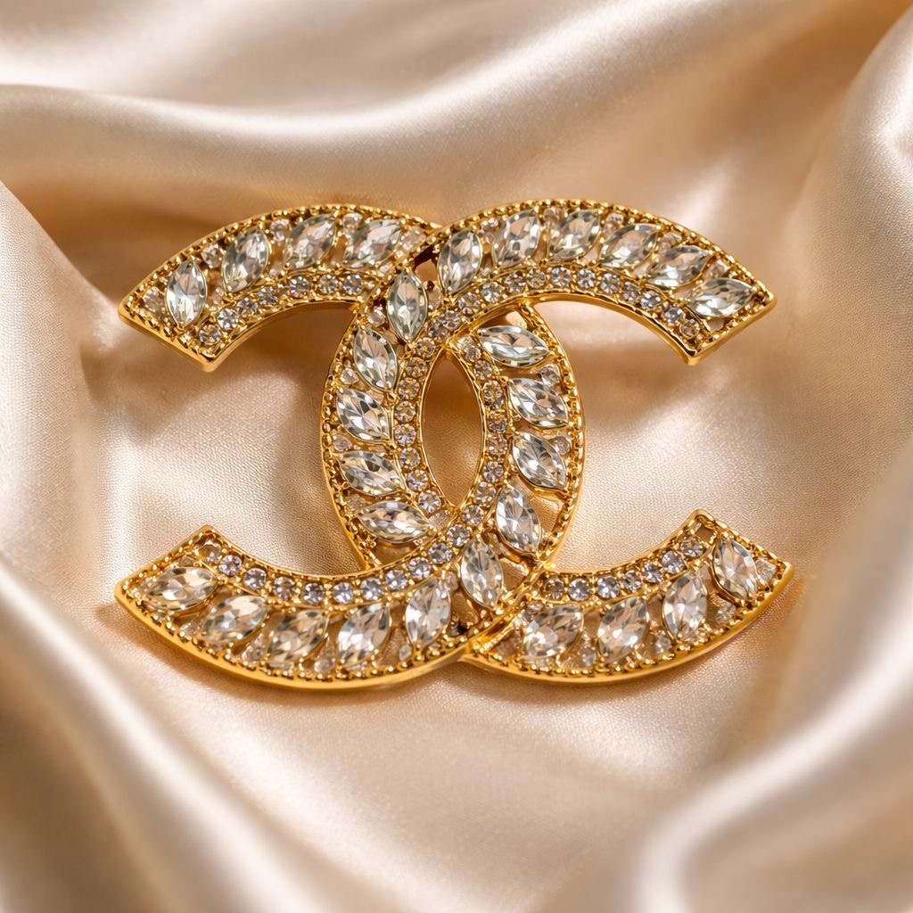 Chanel Rhinestone Brooches