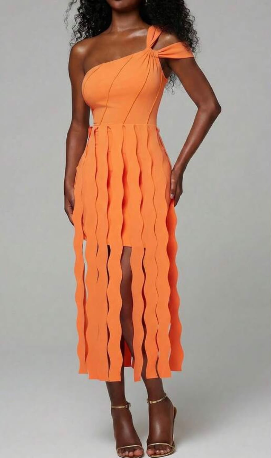 Fringe Bodycon Midi Dress