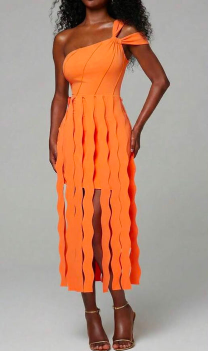 Fringe Bodycon Midi Dress