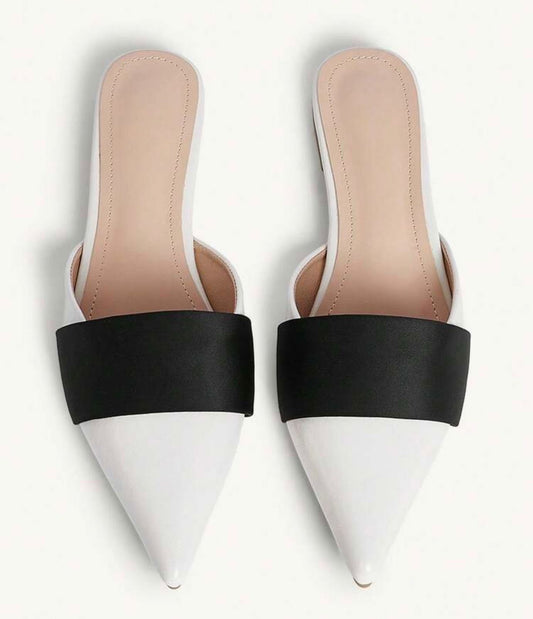 Black White Loafers