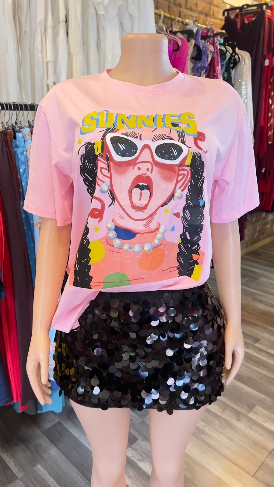Sequin Mini Skirt