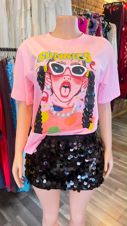 Sequin Mini Skirt