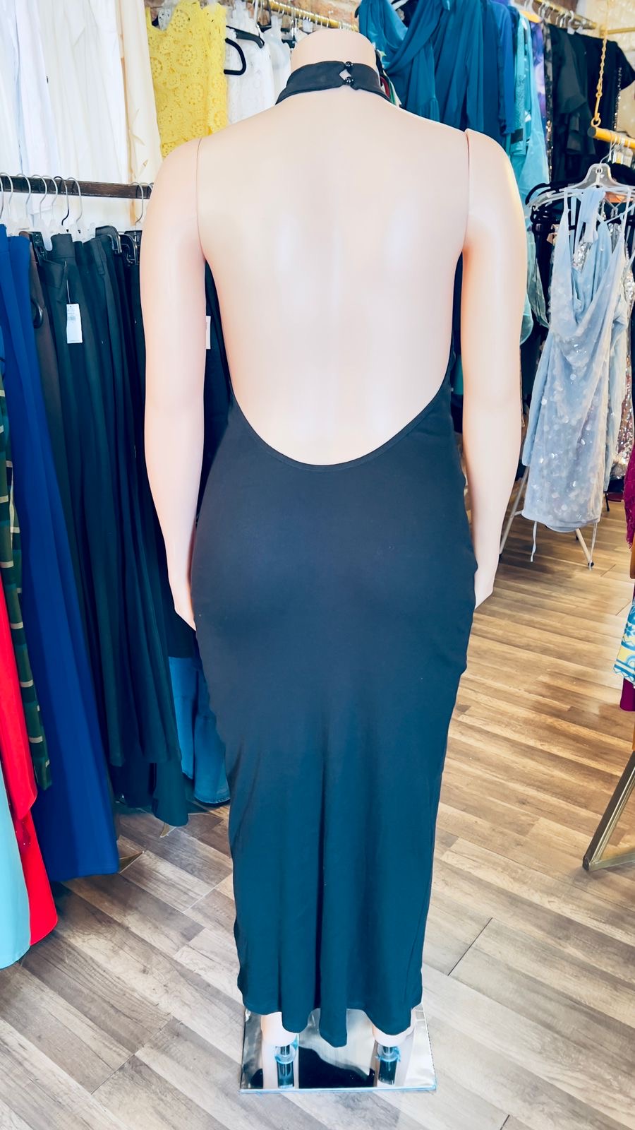 Ribbed Halter Dress