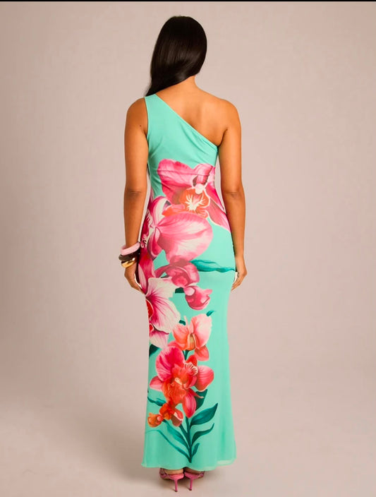 Helen One Shoulder Body con Dress