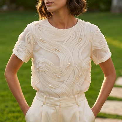 Pearl Detail Blouse