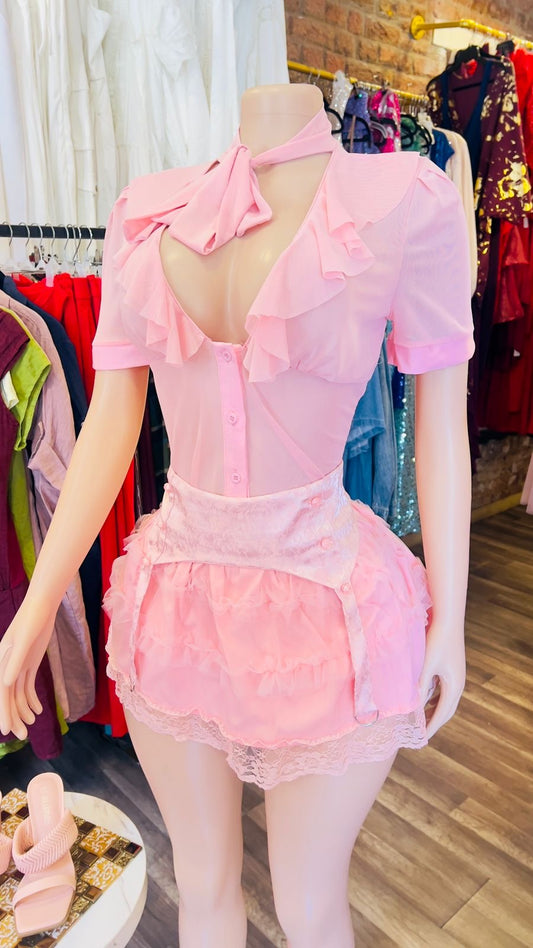 Sheer Blouse With Bow