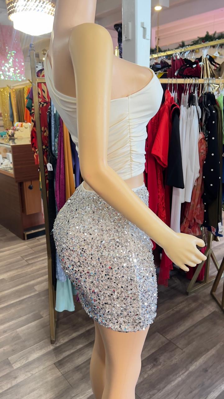 Mini Sequin Skirt