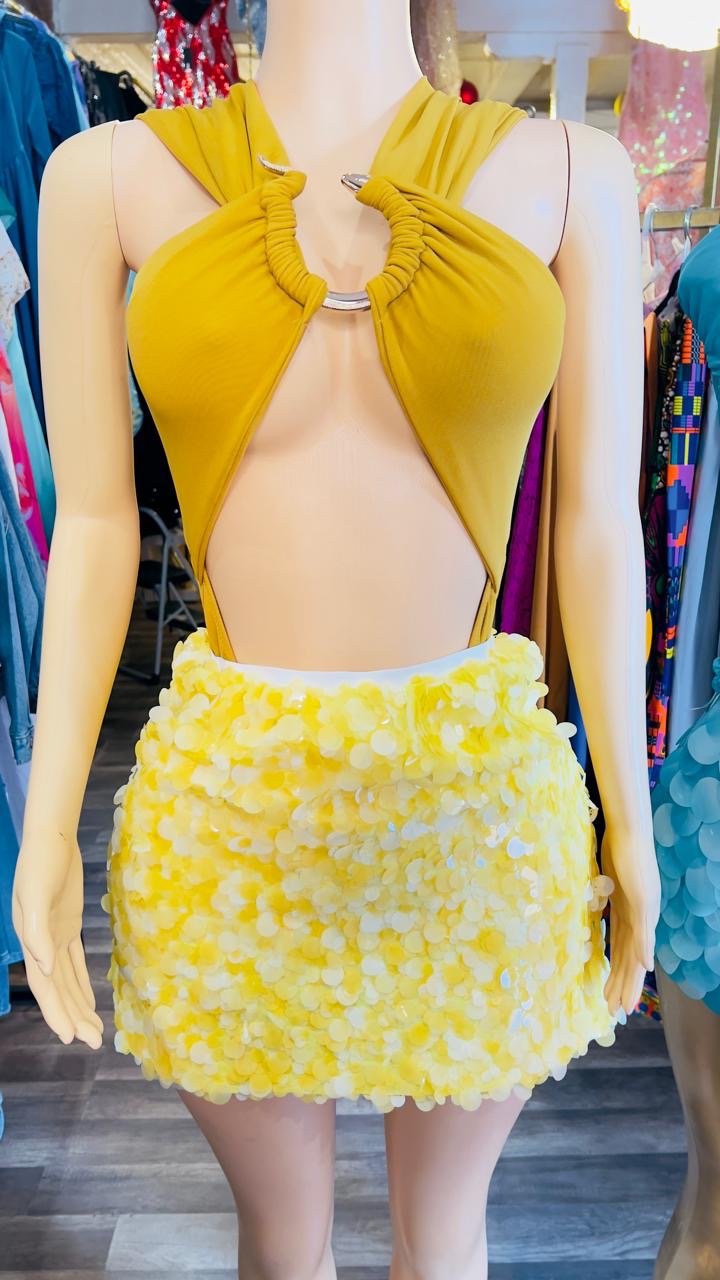Sequin Mini Skirt