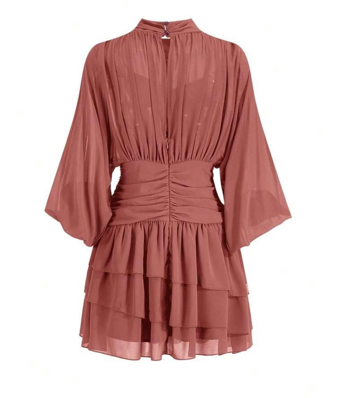 Chiffon Mini Ruffle Dress