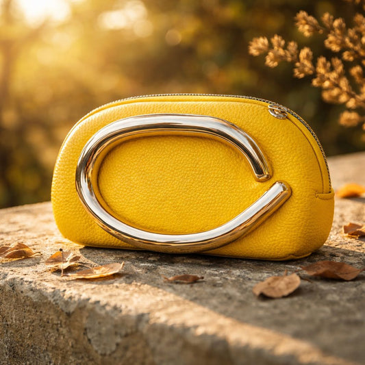 PU Retro Handbag With Gold Hardware