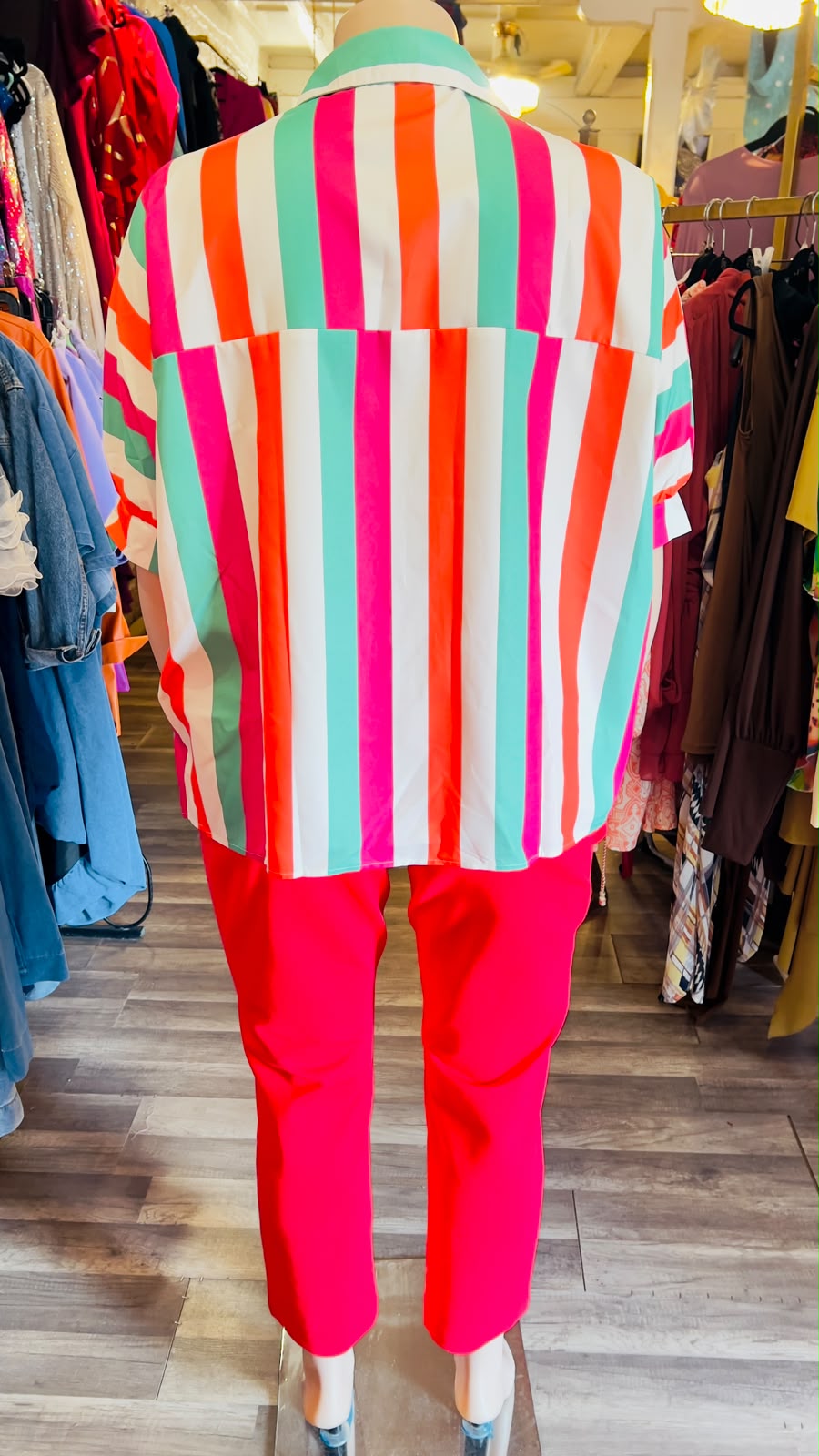 Oversized Pinstripes Blouse