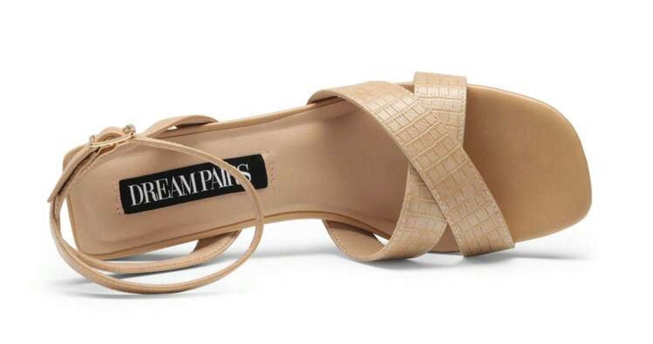 Chunk High Heel Sandals Ankle Strap Open Toe