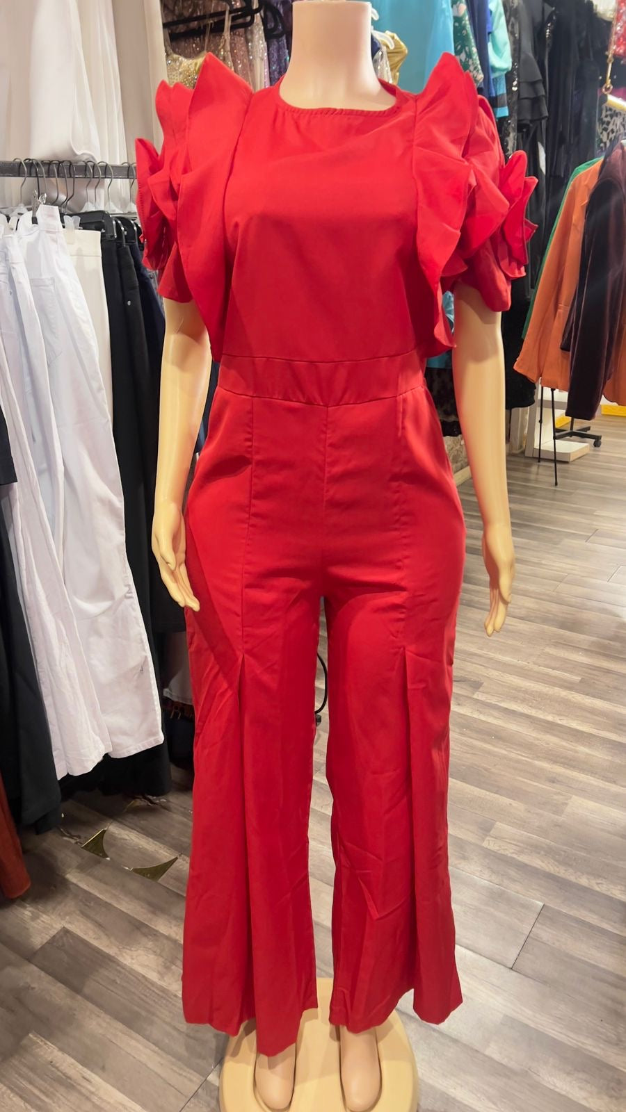 Ruffle Sleeves Jumpsuit