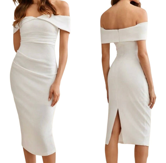 Midi Off Shoulder Dress