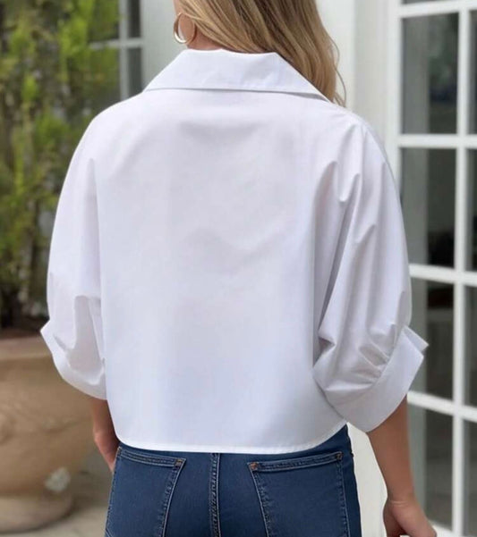 Oversized Knot Blouse