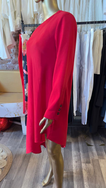 Zara One Sleeve High Low Dress
