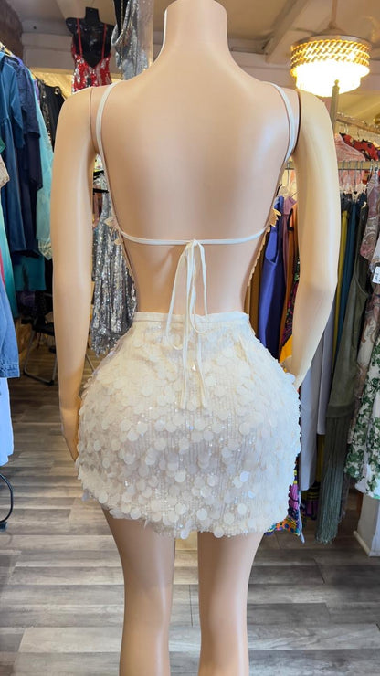 Halter Sequin Top