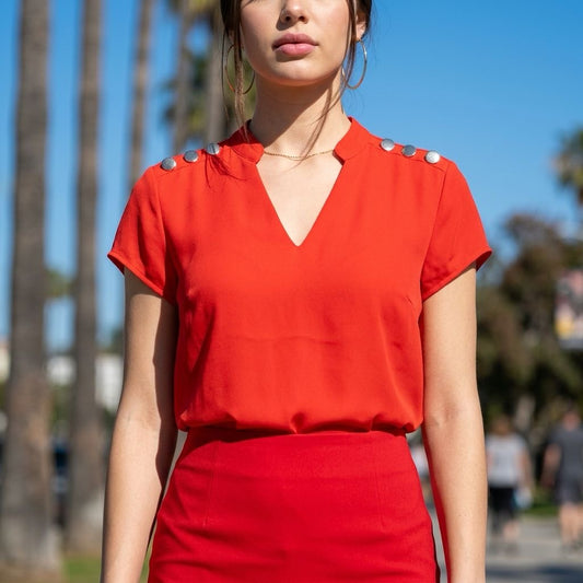 Chiffon Blouse With Buttons