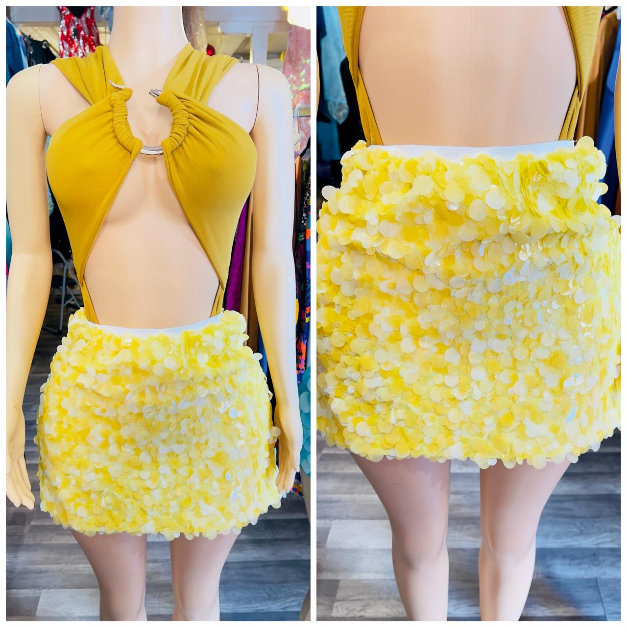 Sequin Mini Skirt