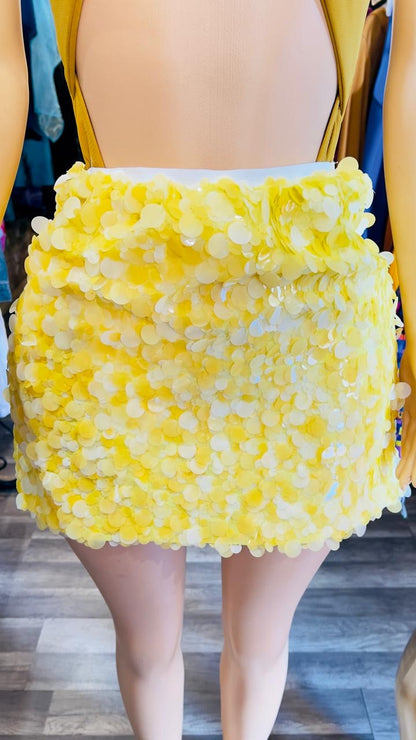 Sequin Mini Skirt