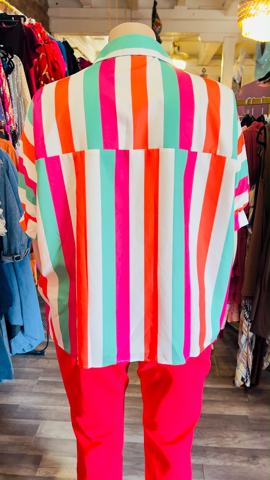Oversized Pinstripes Blouse