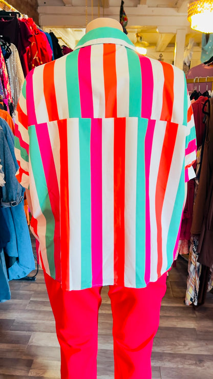 Oversized Pinstripes Blouse