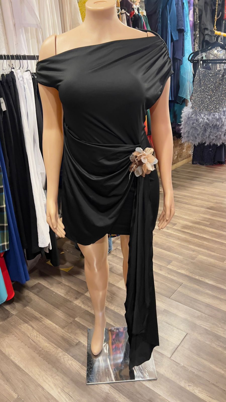Drop Sleeve Mini Dress