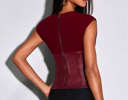 Leather Blouse