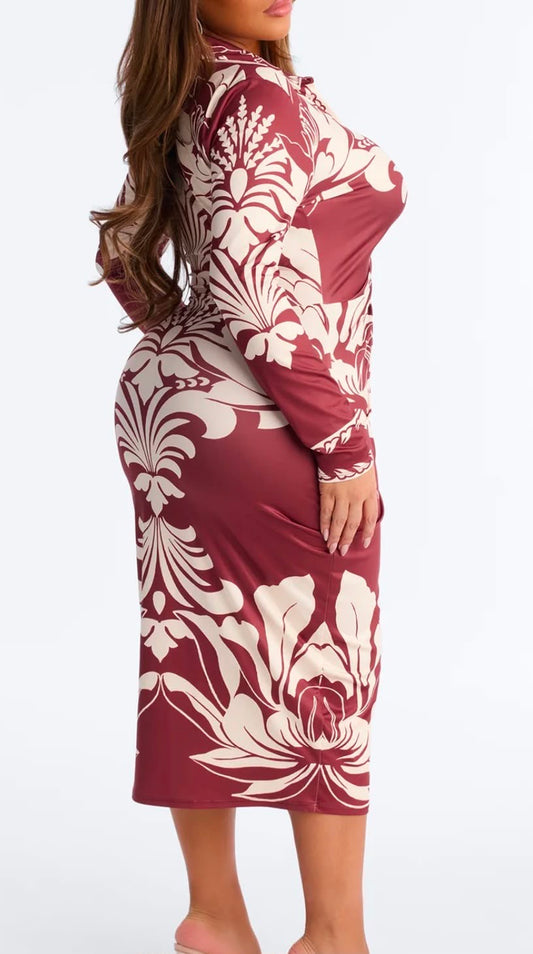 Andi Button Up Midi Dress