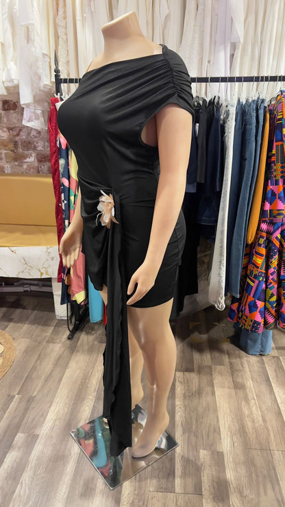 Drop Sleeve Mini Dress
