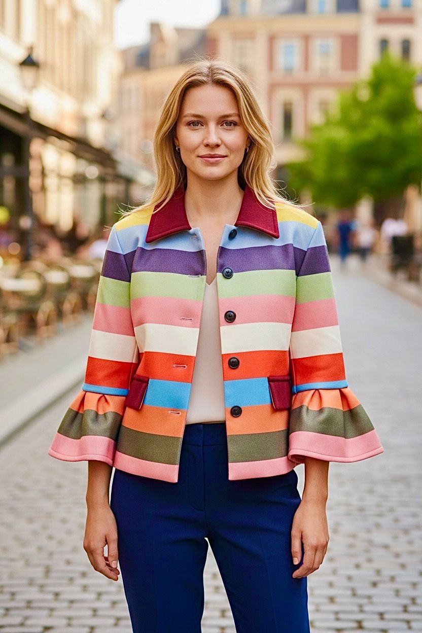 Women Multi-Color Blazer