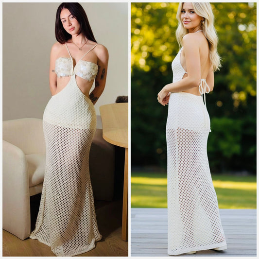 Emily Maxi Sequin Beach Brunch Dress