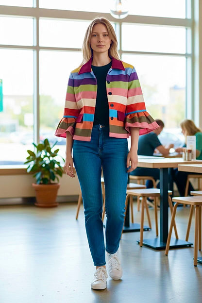 Women Multi-Color Blazer