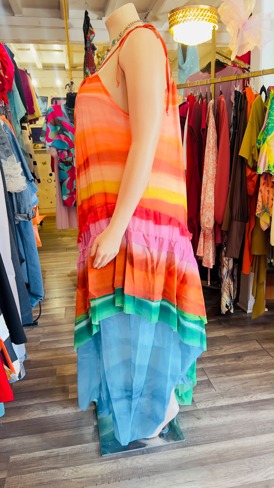 Sunrise Maxi Chiffon Dress