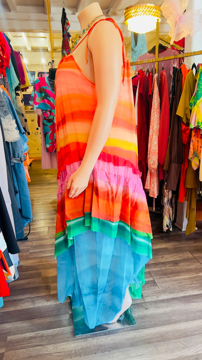 Sunrise Maxi Chiffon Dress