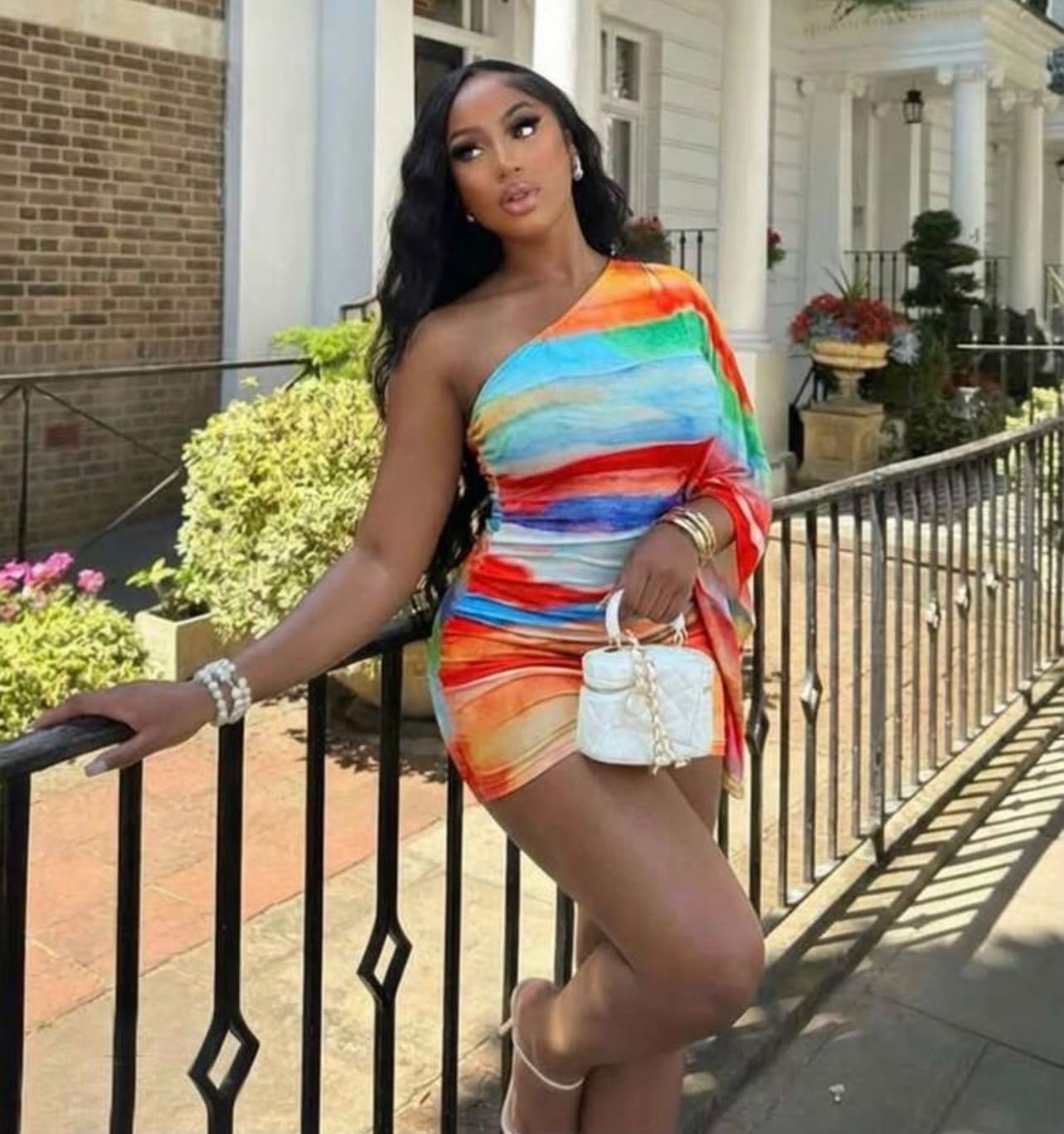 One Shoulder Mini Dress