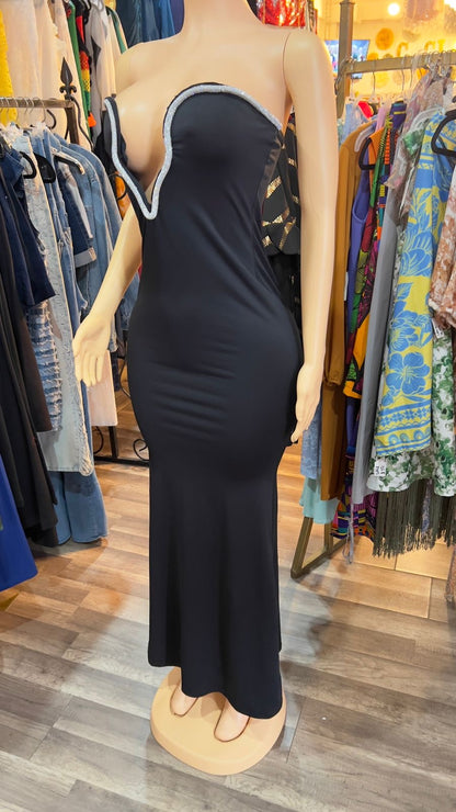 Sweetheart Jewel Maxi Dress