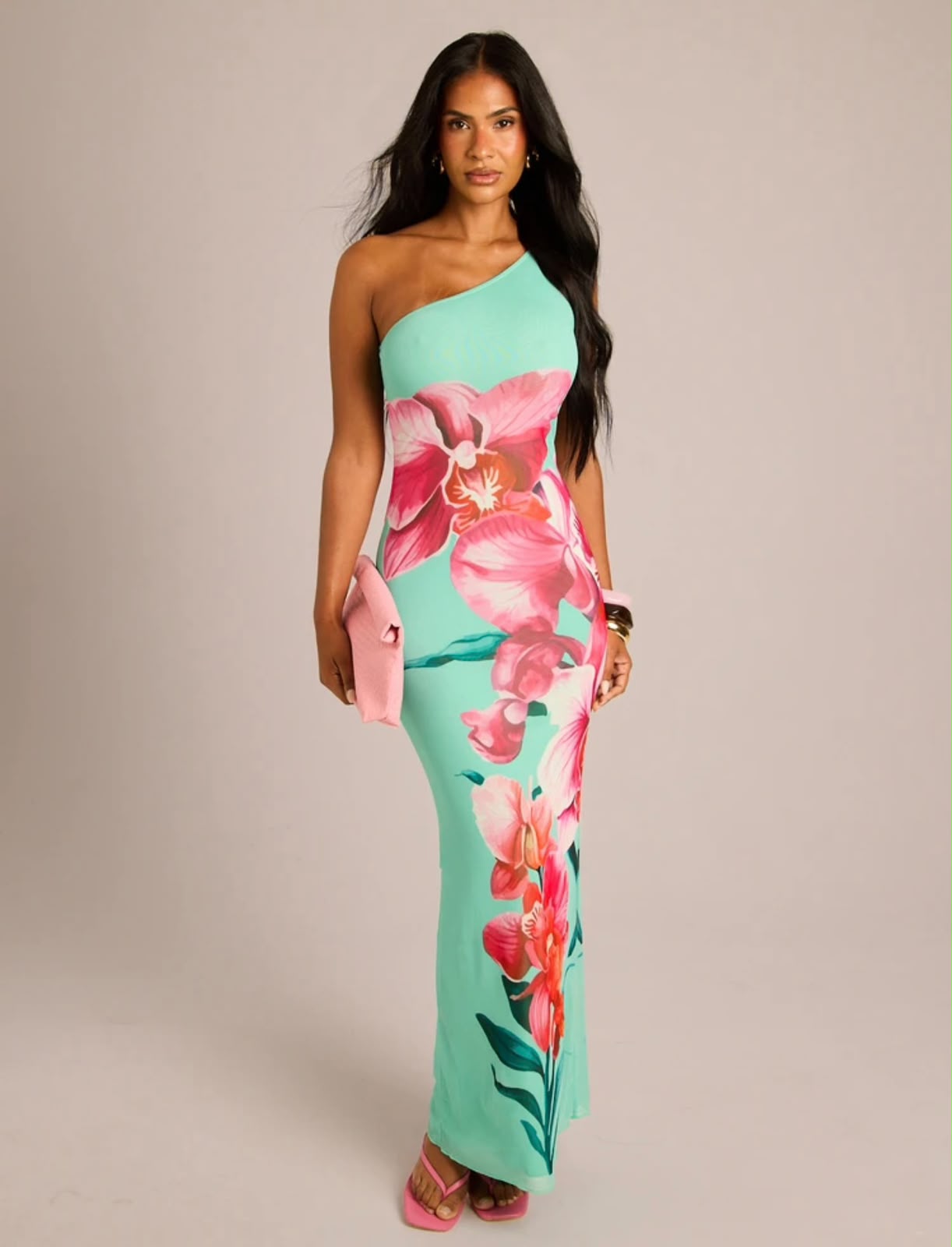 Helen One Shoulder Body con Dress