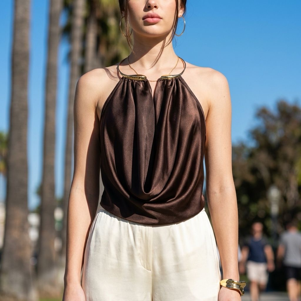 Ring Halter Blouse