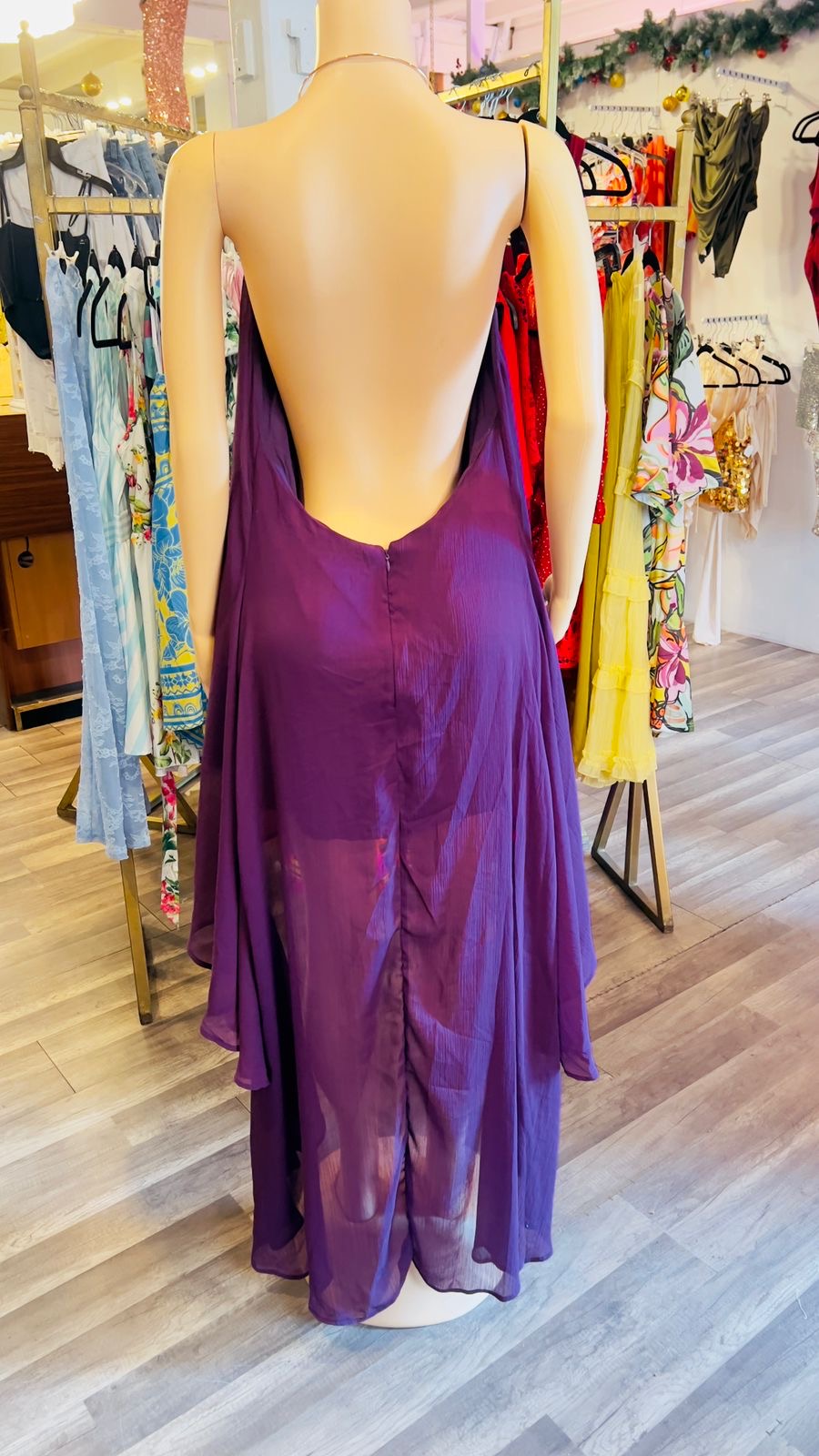 High Low Halter Dress
