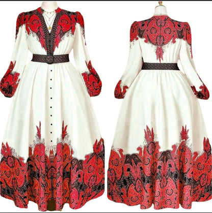 Long Sleeve Floral Maxi Dress